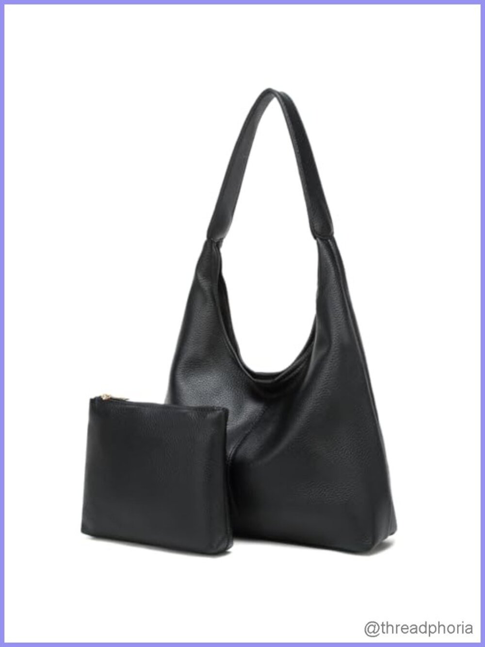 Women's Slouchy Hobo Bag Soft Faux Leather Shoulder Purse Tote
